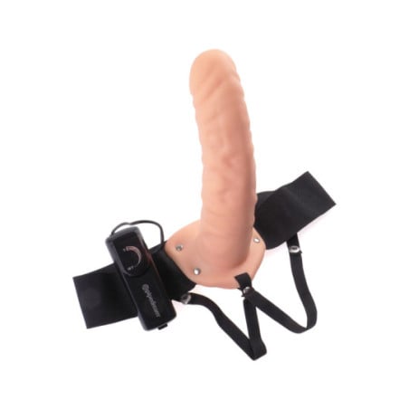 Vibrating belt dildo 20 cm - Godes ceintures pour travestis
