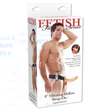 Gode ceinture vibrant 20 cm - Godes ceintures pour travestis