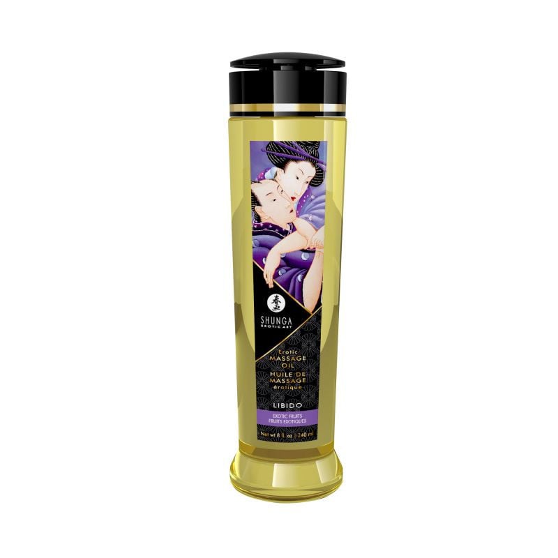 Libido massage oil Exotic fruits (240 ml) - Erotic massage for cross-dressers