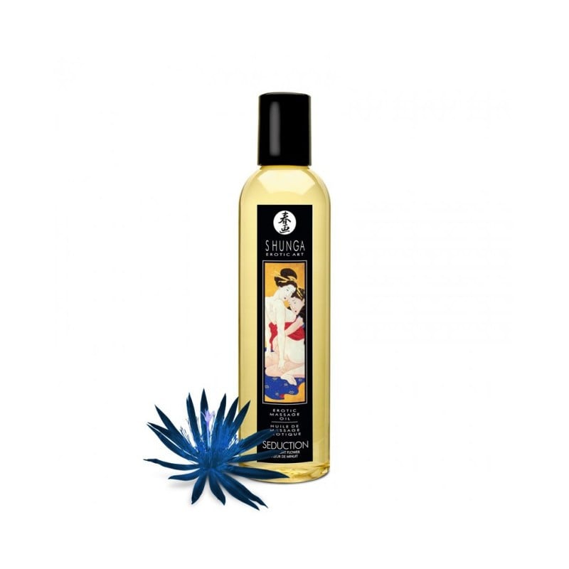 Midnight Flower Seduction Massage Oil - Erotic massage for cross-dressers