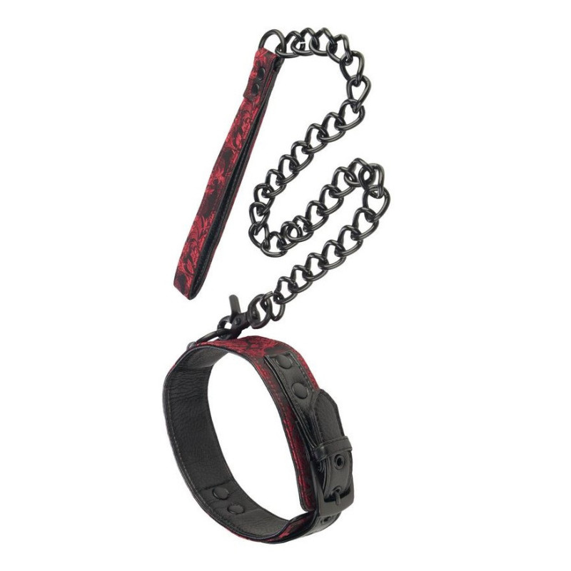 Scandal collar and lead - BDSM necklaces for crossdressers