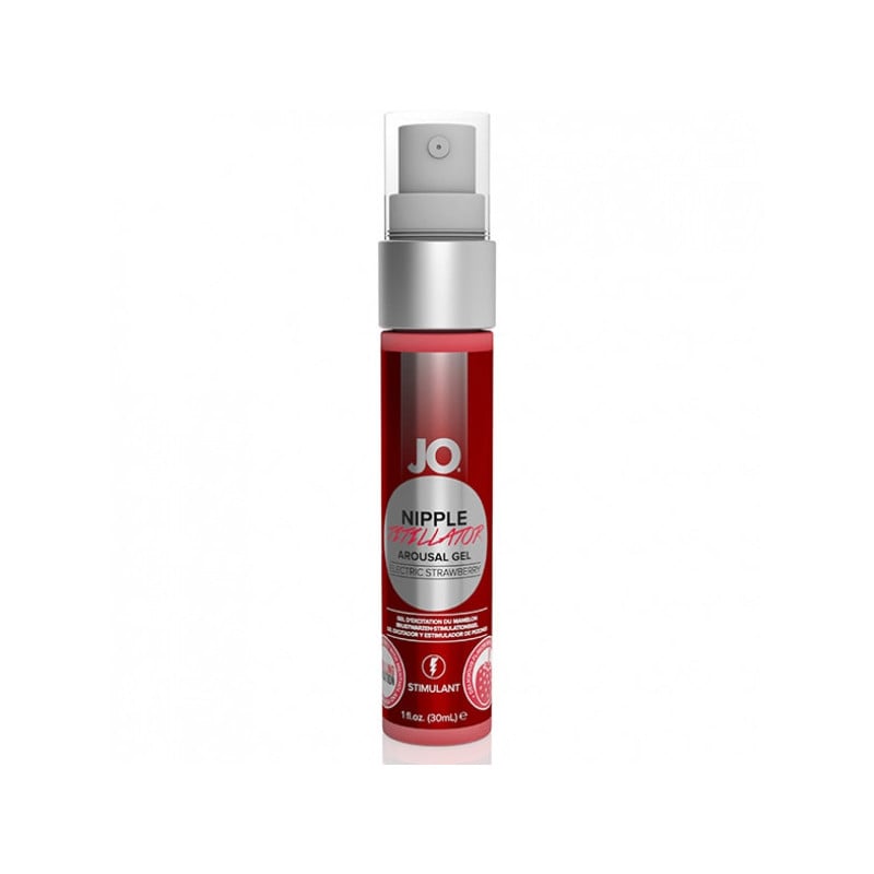 Gel titillateur de tétons Fraise Electrique - Aphrodisiaques pour travestis