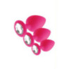 Set of 3 Joyas pink plugs - Jewelry plugs for cross-dressers Set of 3 Joyas pink plugs - Jewelry plugs for cross-dressers