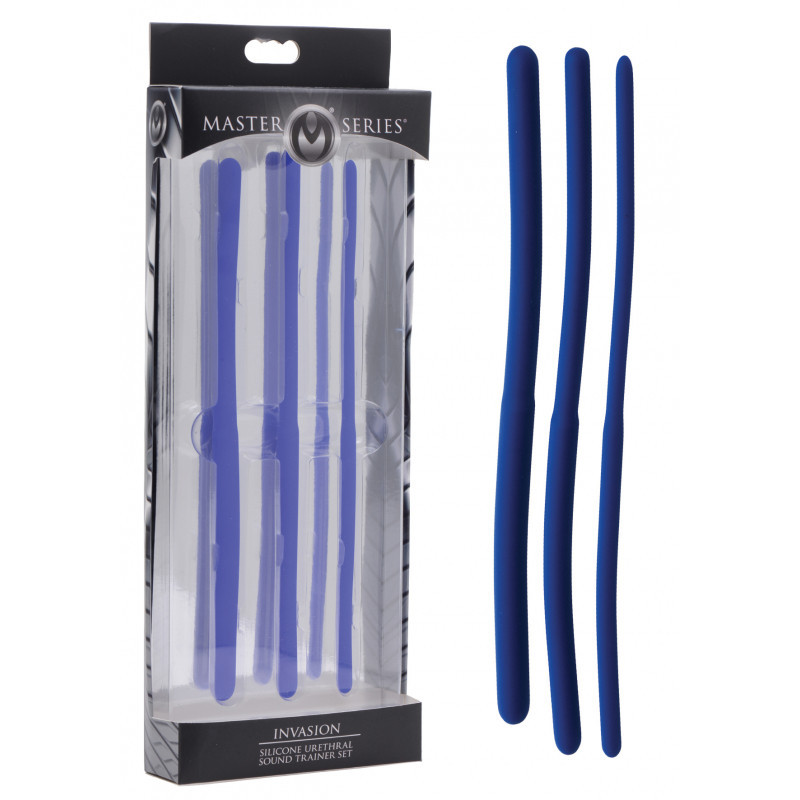 Set of 3 Master Series probes - Chastity cages for cross-dressers