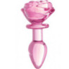 Pink Glass Anal Plug - Jewelry plugs for cross-dressers Pink Glass Anal Plug - Jewelry plugs for cross-dressers