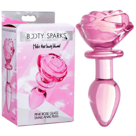 Pink Glass Anal Plug - Jewelry plugs for cross-dressers