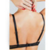 Underwired Removable Chocker Bra With Feline Print - Sexy bras Underwired Removable Chocker Bra With Feline Print - Sexy bras