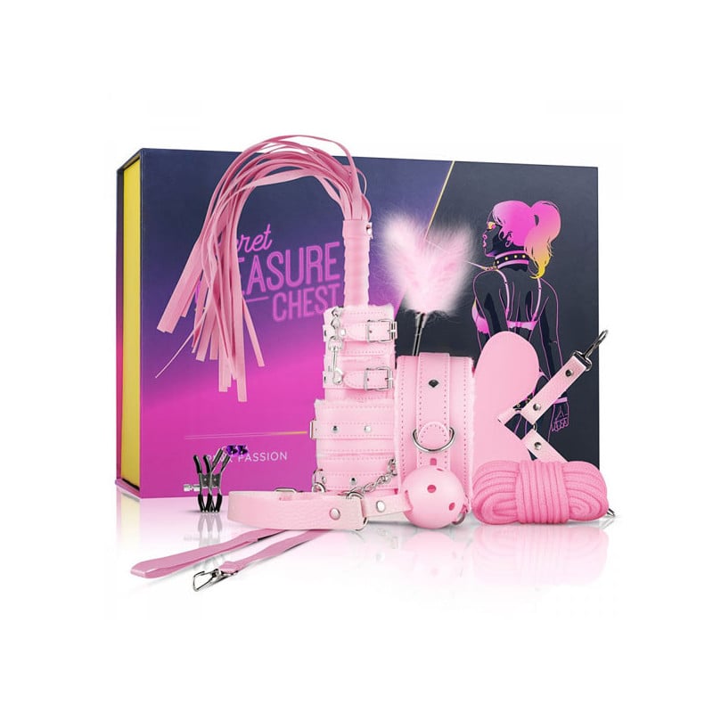 Pink Passion set - 10 pieces - Handcuffs for cross-dressers