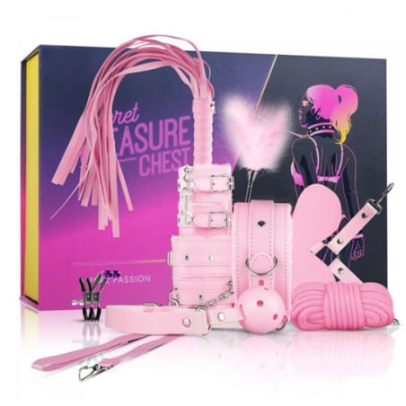 Coffret Pink Passion - 10 pièces - Menottes pour travestis