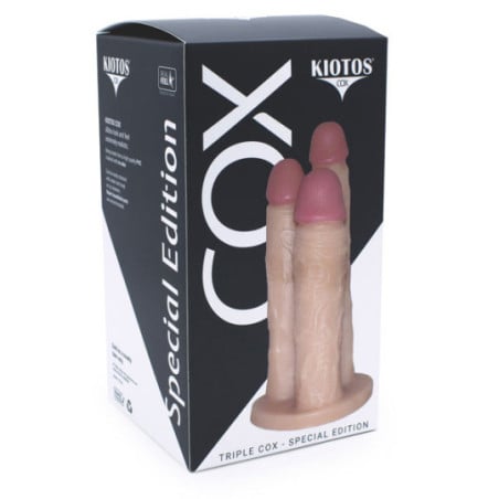 Gode triple Cox - Godes XXL pour travestis Gode triple Cox - Godes XXL pour travestis