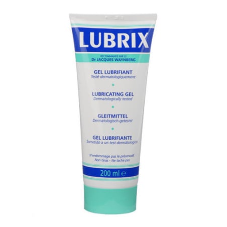 Lubrifiant Lubrix Gel 200 ml - Lubrifiants intimes pour travestis Lubrifiant Lubrix Gel 200 ml - Lubrifiants intimes pour travestis