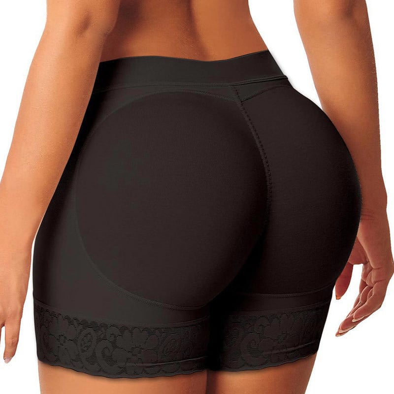 Black fake buttock briefs - Butt pads
