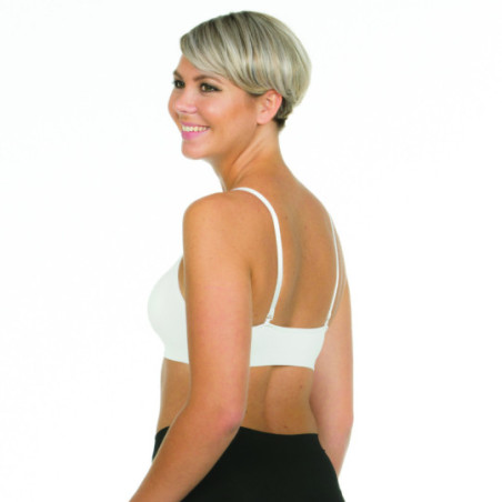 Soutien-gorge blanc avec coussinets - Soutiens-gorge à poches pour travestis Soutien-gorge blanc avec coussinets - Soutiens-gorge à poches pour travestis