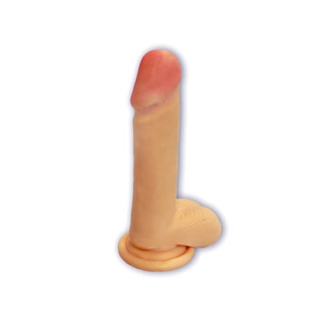Skin Touch suction cup dildo small model - Cupping dildos for cross-dressers Skin Touch suction cup dildo small model - Cupping dildos for cross-dressers
