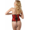 Corset motif rouge - Galbe-tailles pour travestis Corset motif rouge - Galbe-tailles pour travestis