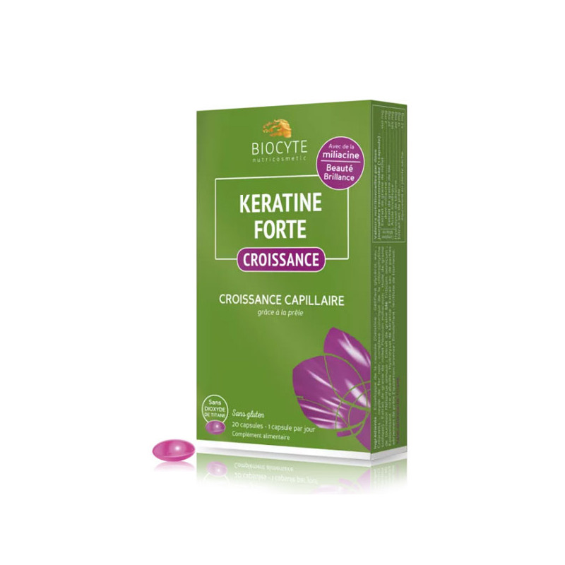 Kératine Forte Croissance (20 gélules) - Croissance des cheveux pour travestis