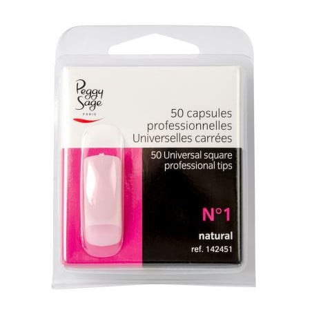 50 Capsules universelles carrées - Faux Ongles pour travestis 50 Capsules universelles carrées - Faux Ongles pour travestis
