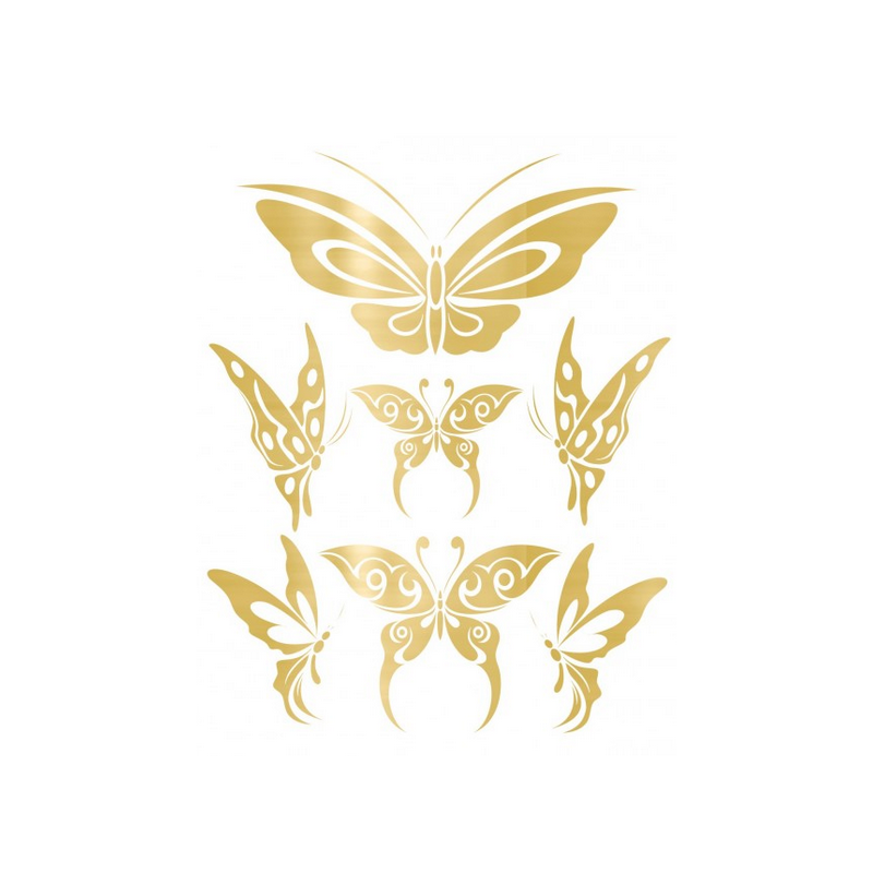 Temporary butterfly tattoo