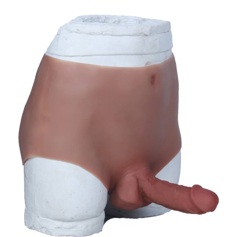 Large Dark Skin False Penis - False penis