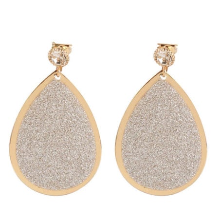 Silver Drop Earrings - Clip earrings Silver Drop Earrings - Clip earrings