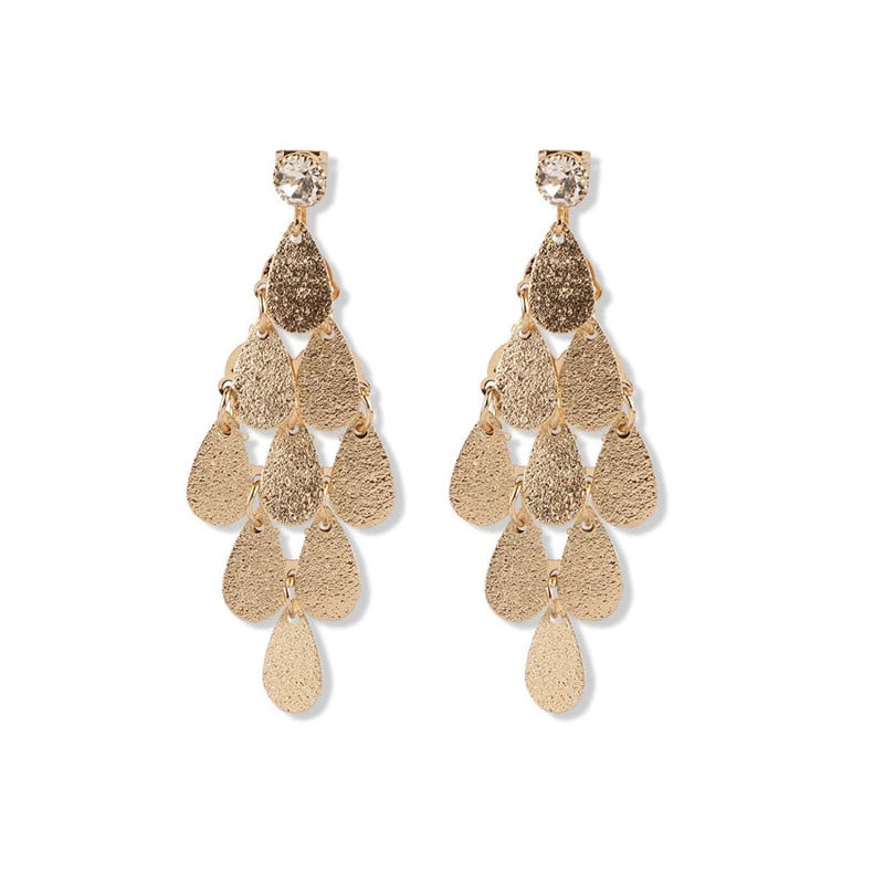 Gold gypsy earrings - Clip earrings