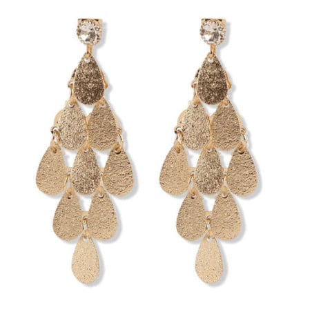 Gold gypsy earrings - Clip earrings
