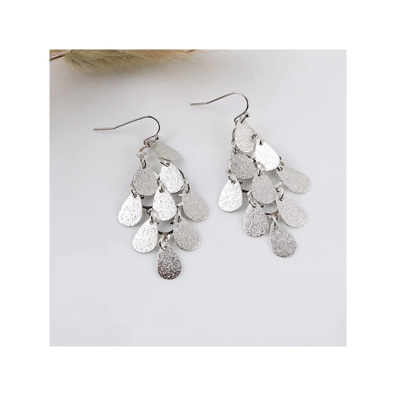 Silver earrings - Clip earrings
