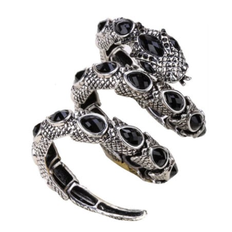 Bracelet extensible Serpent noir - Bracelets pour travestis