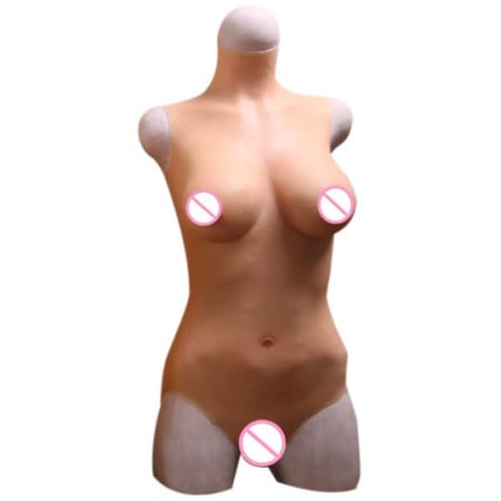 Full-body suit C-cup - Silicone breast combinations