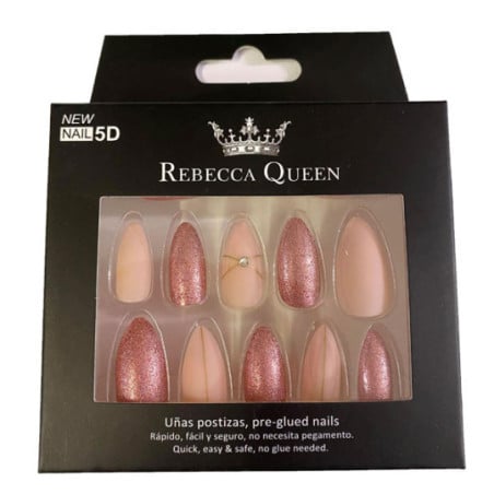 Fake nails stickers Rose Fée - Nails for cross-dressers Fake nails stickers Rose Fée - Nails for cross-dressers