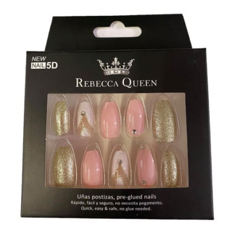 Fake Nail Stickers Fairy R Gold - Nails