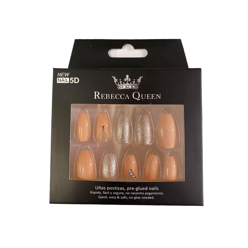 Faux ongles autocollants Fée Beige Rigazo