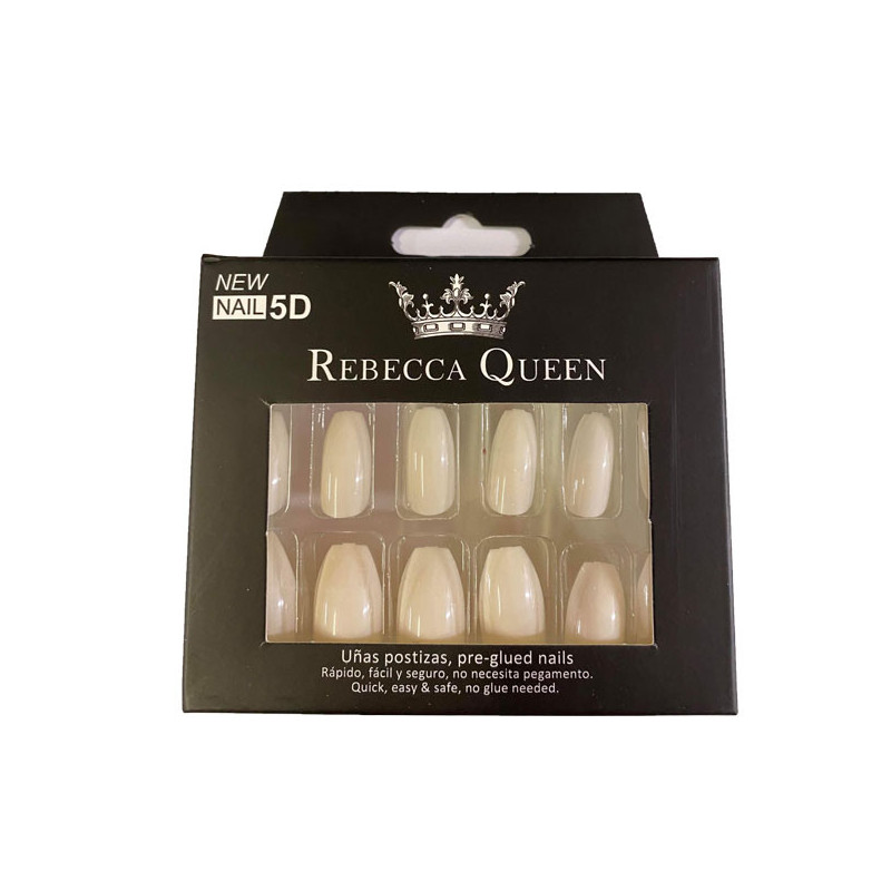 Fake Nail Stickers White Rigazo EN