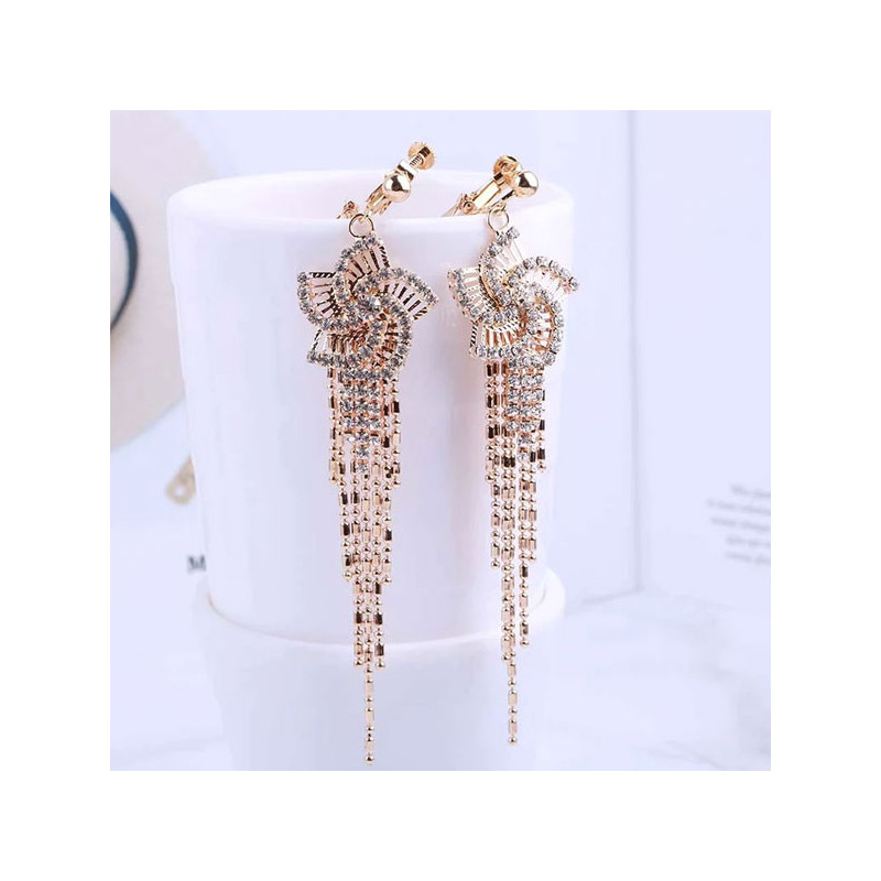 Boucle d'oreilles clips etoiles filantes - Boucles d'oreilles à clips