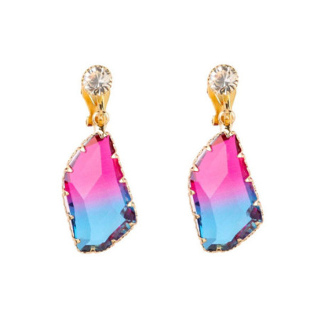 Boucle d'oreilles clips bicolore - Boucles d'oreilles à clips Boucle d'oreilles clips bicolore - Boucles d'oreilles à clips