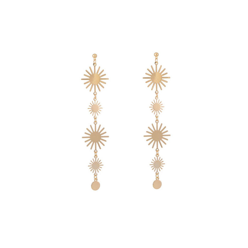 Flower of the Sun Earrings - Clip earrings