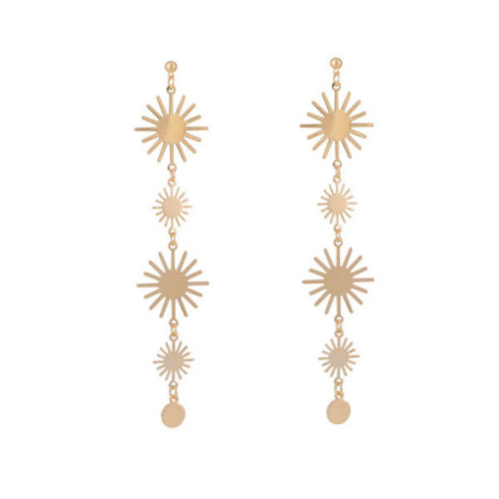 Boucles d'oreilles Fleur de soleil - Boucles d'oreilles à clips Boucles d'oreilles Fleur de soleil - Boucles d'oreilles à clips