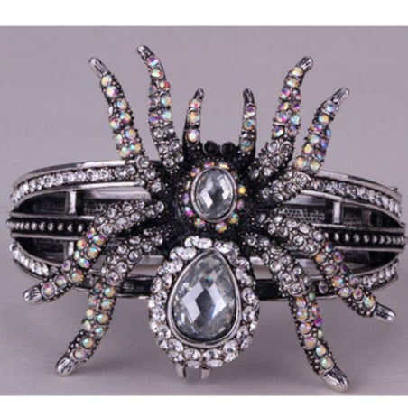 Black Spider Bracelet - Stretch bracelets