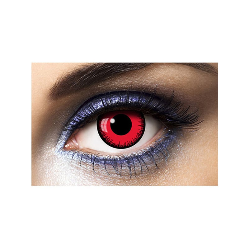 Lunatic Red Lenses (1 year) - Colored lenses for cross-dressers