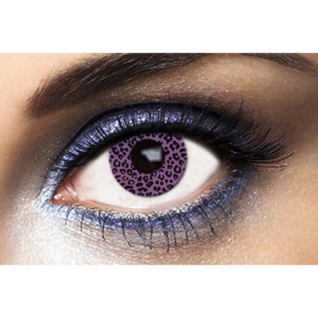 Lentilles Leopard Violet (1 an) - Lentilles de couleur pour travestis