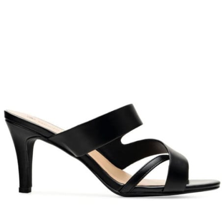 Mules à talons noires - Mules grandes tailles pour travestis Mules à talons noires - Mules grandes tailles pour travestis