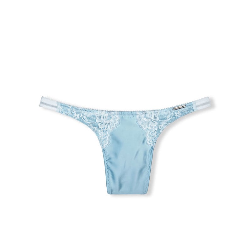 Devotion Satin Thong Bloomin’ Wet - Tucking