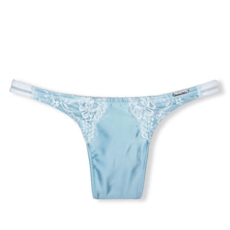 Devotion Satin Thong Bloomin’ Wet - Tucking