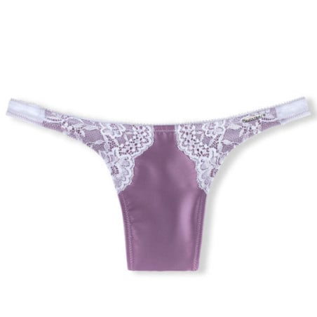 Devotion Satin Thong Soft Lavender - Tucking