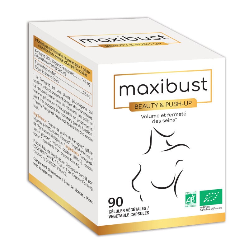Organic Maxibust (90 caps) - Breast enhancement pills for cross-dressers