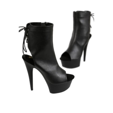 Open ankle boots - Large boots for cross-dressers Open ankle boots - Large boots for cross-dressers