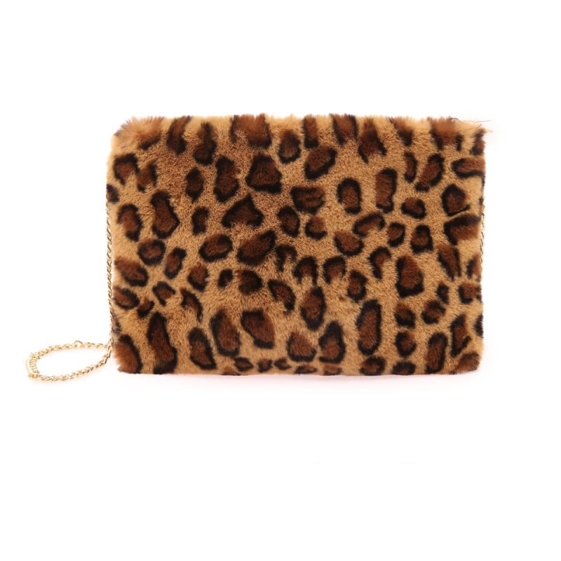 Pochette large à imprimé léopard - Sacs pour travestis