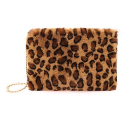 Pochette large à imprimé léopard - Sacs pour travestis Pochette large à imprimé léopard - Sacs pour travestis
