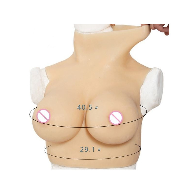 Combinaison faux seins E en silicone - Bustes silicone pour travesti