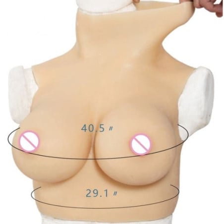 Silicone E-breast jumpsuit - Silicone breast combinations